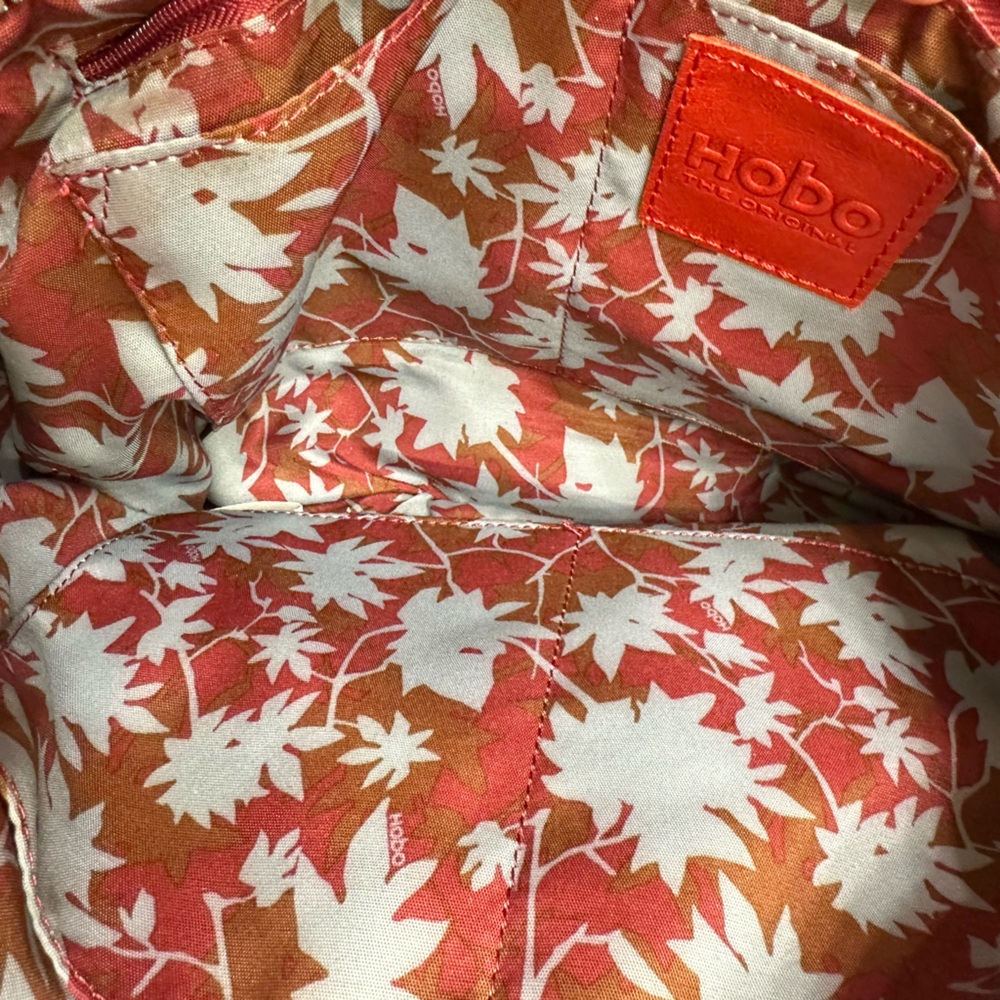 HOBO Salina Russet Orange Leather Satchel / Shoulder Bag - Picture 13 of 14